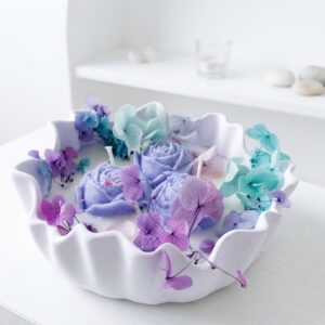 Vela tres flores